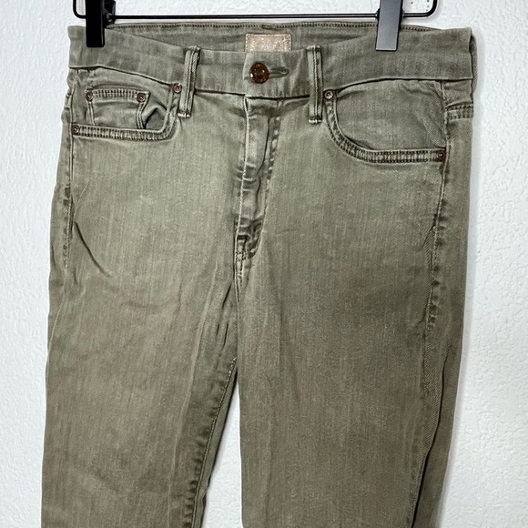 MOTHER jeans green sz 27 The Looker Sherwood Forest green - Picture 2 of 10